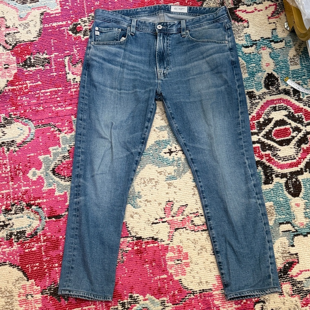 Ag Adriano Goldschmied Men's Slim Jeans in Medium Blue